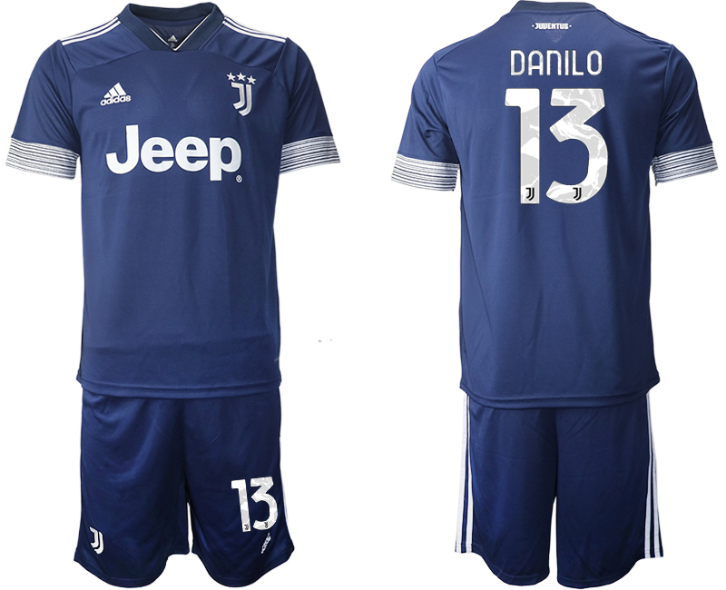 Men 2020-2021 club Juventus away #13 blue Soccer Jerseys